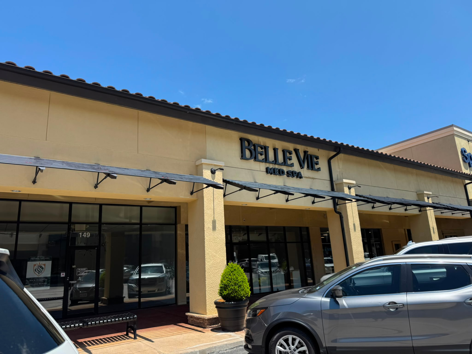Belle Vie Med Spa storefront on Camp Bowie Boulevard